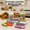 Kitchen Master Bruno Slicer – Multi-Function Vegetable & Fruit Cutter - Clarify.pk