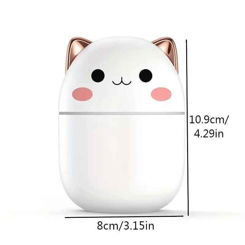 200ml Cat Humidifier - Adorable Cute Cat Design for Home and Office - Clarify.pk