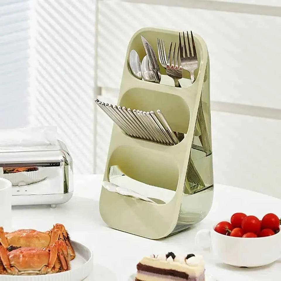 3 Layer Cutlery Organizer for Kitchen Storage and Organization - Clarify.pk