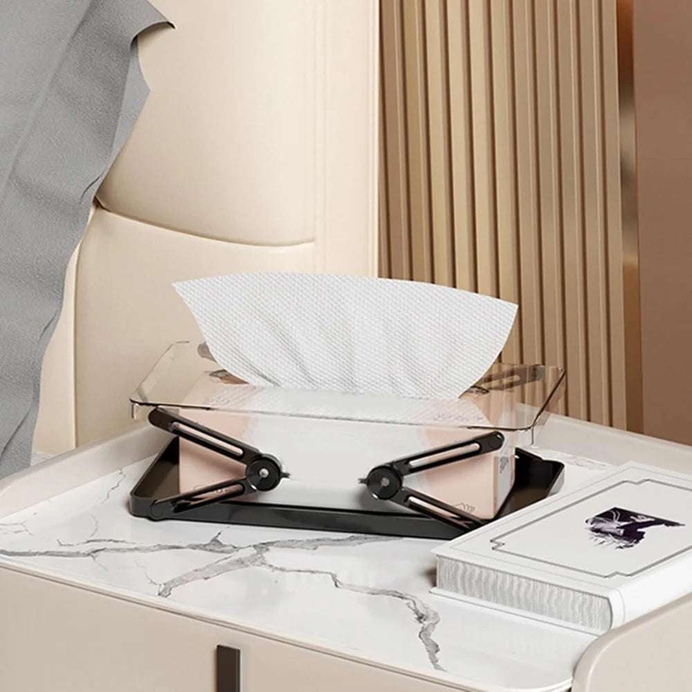 Automatic Lift Tissue Storage Box - Height Adjustable | Trenducts.pk