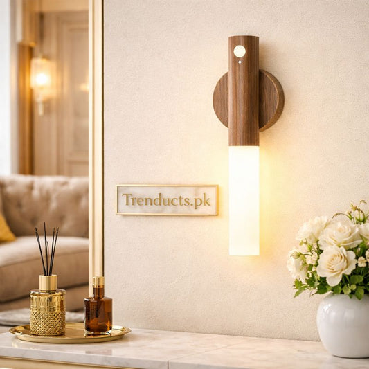 Rechargeable Motion Sensor Night Light – Magnetic Wall Lamp - Trenducts.pk