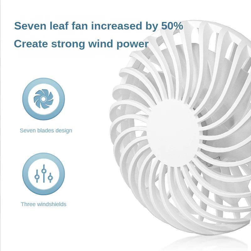 Rechargeable Neck Fan - Portable Dual Head Hands-Free Cooling Fan - Clarify.pk