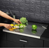Stainless Steel Cutting Board for Vegetable Preparation - Clarify.pk