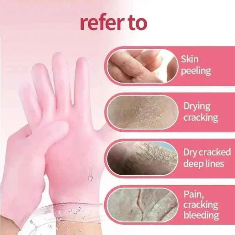 Silicone Moisturizing Gloves for Deep Hydration and Skin Repair - Clarify.pk
