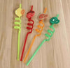 Fruity Straws Pack - 4 Colorful Straws for Fun Drinks - Clarify.pk