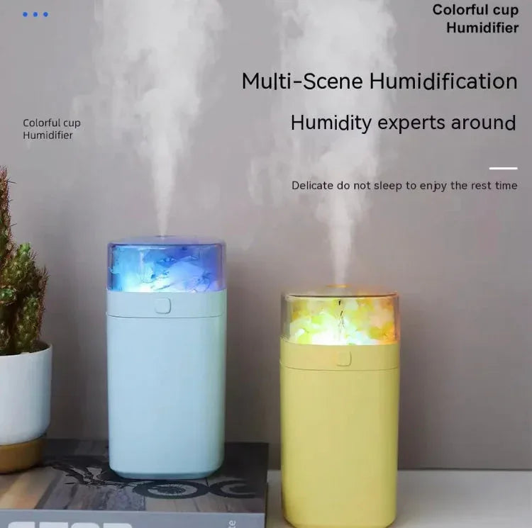 Starry Sky USB Humidifier – Colorful Ultrasonic Mist Lamp - Clarify.pk