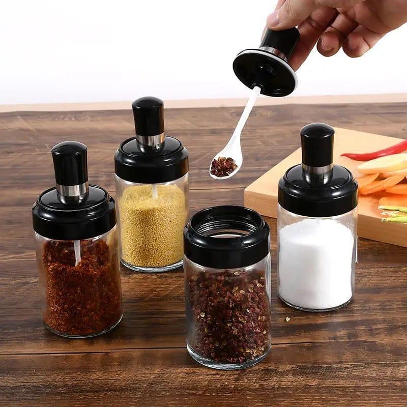 6 Pcs Rotating Spice Rack Organizer for Kitchen Storage - Clarify.pk
