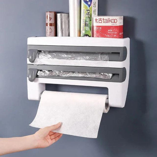 4in1 Paper Dispenser for Multi-Function Use - Towel, Napkin, Tissue, and Wrap Holder - Clarify.pk