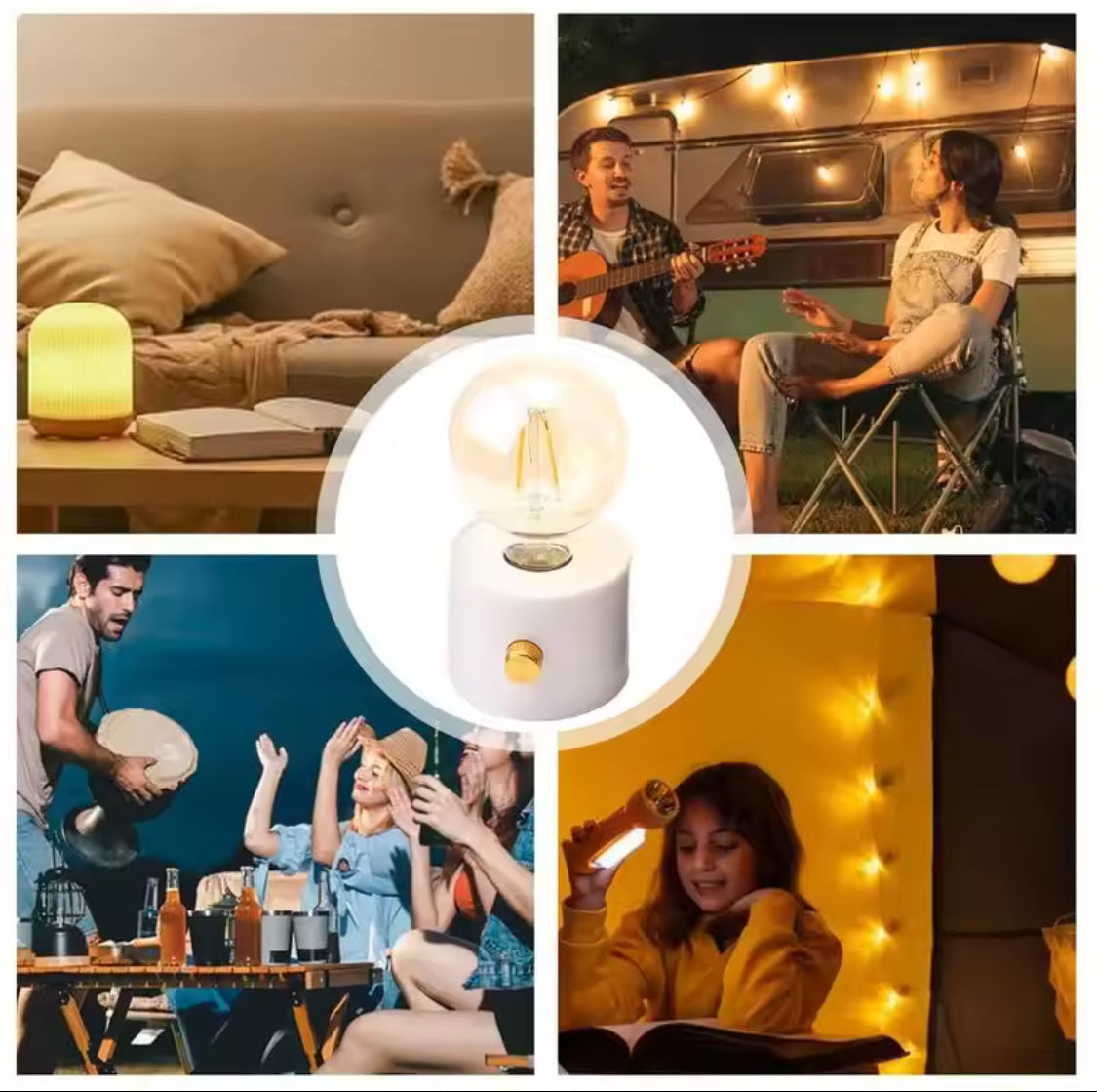 Cell Operated Vintage LED Decorative Light, Retro Camping Light, LED Night Light, Bedroom Corridor Lamp