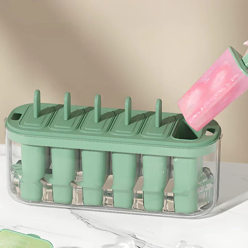 Handheld Popsicle Mold – Reusable Ice Cream Maker Tray - Clarify.pk