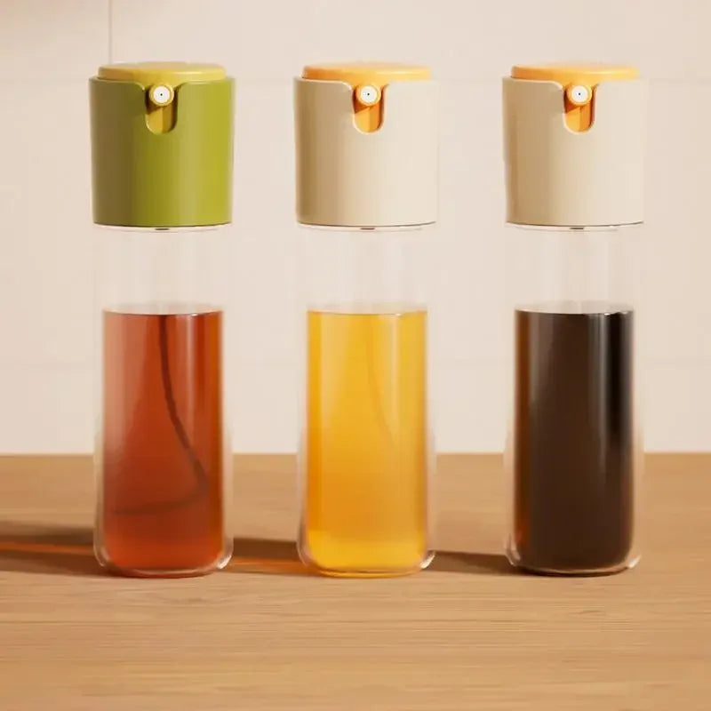 2 in 1 Oil Spray Bottle – Dual Glass Dispenser for Kitchen Use - Clarify.pk