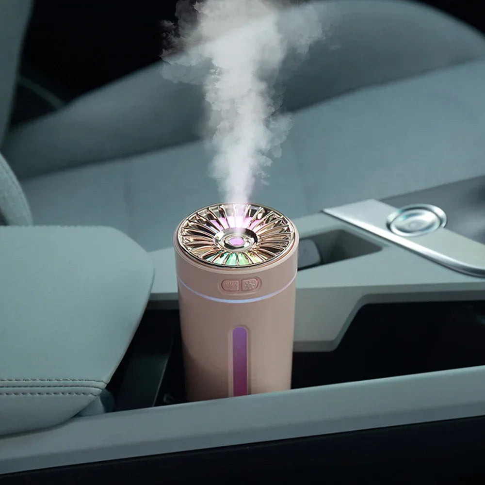 Wireless Car Air Humidifier – 300ml USB Diffuser with RGB - Clarify.pk