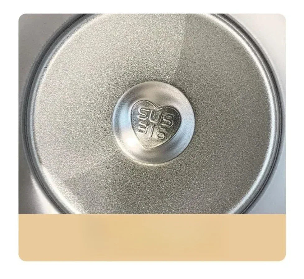 Cartoon Vacuum Straw Cup – Stainless Steel with Carry Rope - Clarify.pk