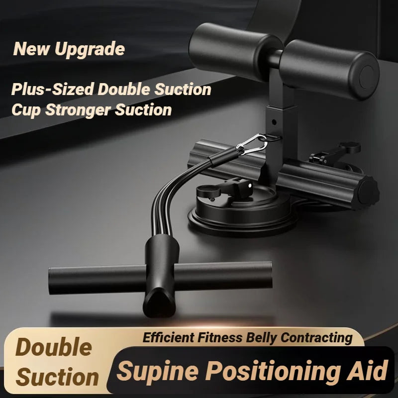 Sit-Up Bar Push-Up Assistant with strong suction base for home workout