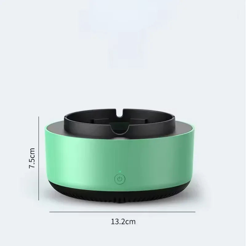 Ashtray with Extinguisher – Smokeless Portable Cigarette Holder (Cells Operated) - Clarify.pk