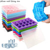 24 Grids Silicone Ice Cube Tray with Lid – Ice Mold for Drinks & Cocktails - Clarify.pk