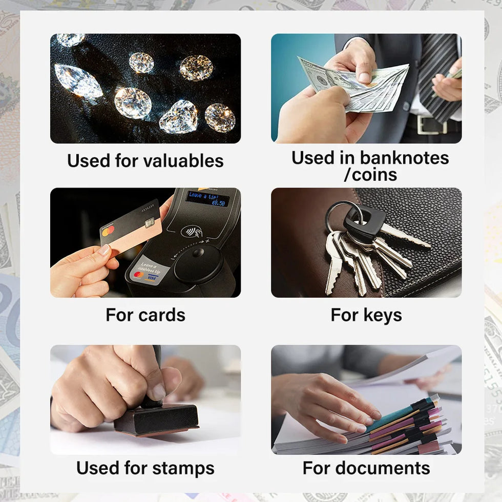 25CMx20CMx9CM Portable Money Box Password Style/Key Style Metal Cash Register Box Collection Box For Home Office Supermarket