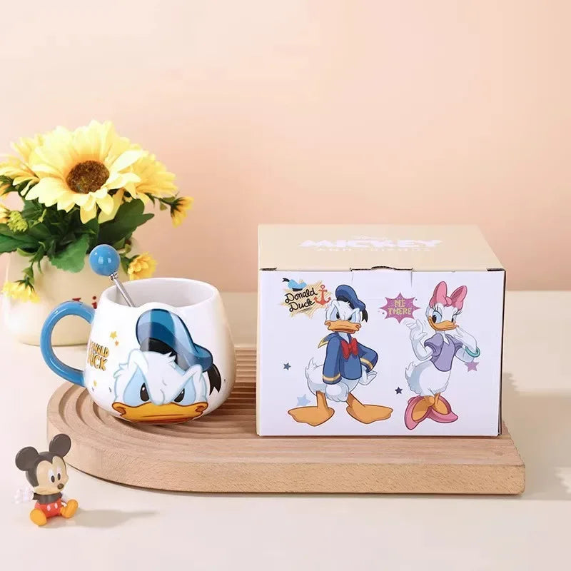 Premium Cartoon Character Mug Set – 450ml Kids Water Cups (Random Color/Each) - Clarify.pk