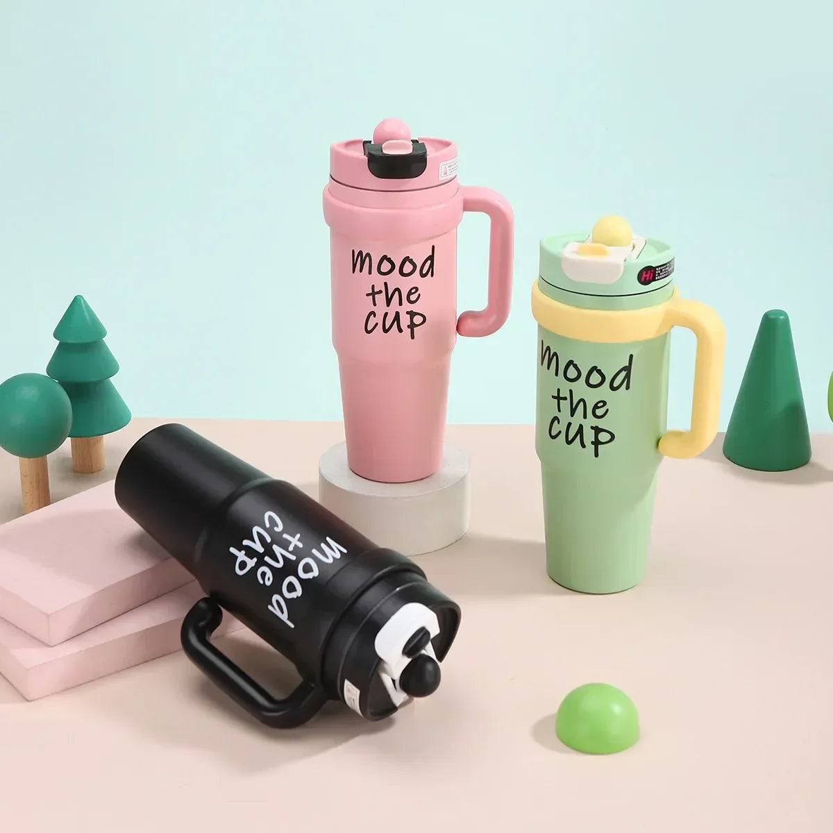 900ml Stainless Steel Insulated Tumbler (Random Color) - Clarify.pk