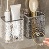 Wall-Mounted Bathroom Organizer – Toothbrush & Toothpaste Holder - Clarify.pk