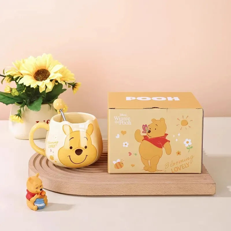 Premium Cartoon Character Mug Set – 450ml Kids Water Cups (Random Color/Each) - Clarify.pk