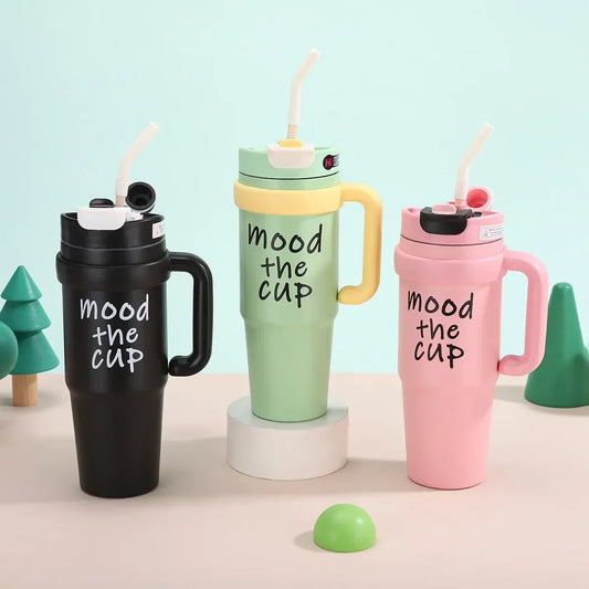 900ml Stainless Steel Insulated Tumbler (Random Color) - Clarify.pk