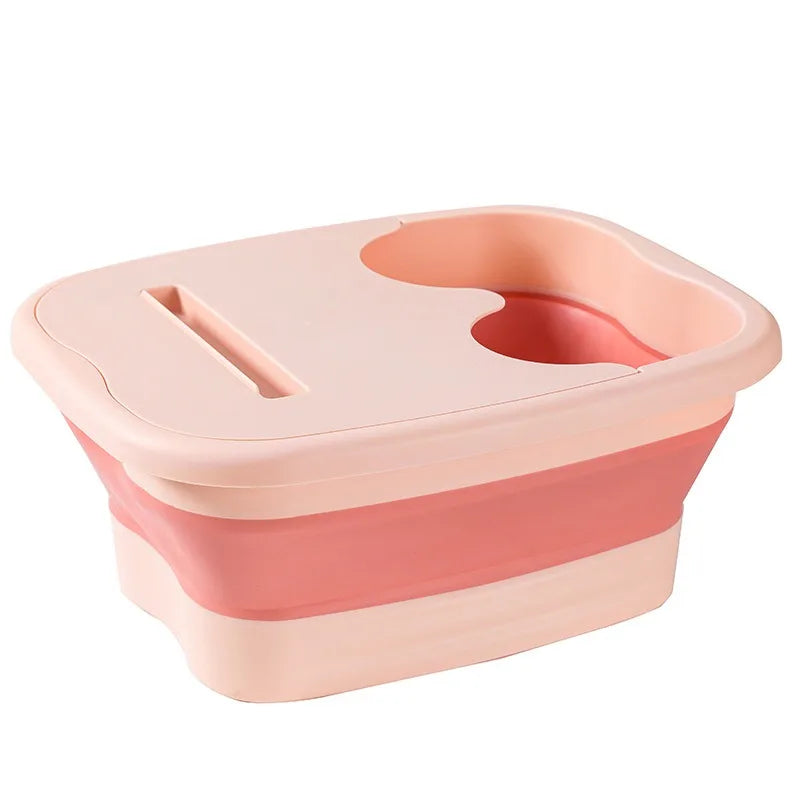 Foldable Footbath Massage Bucket Pedicure Bucket Folding Basin Foot Bowl Plastic Tub Spa Foot Bath Bathtub BXLP02