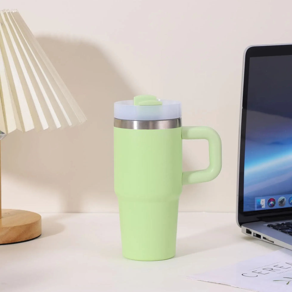 Stanley-Style Mini 40oz Plain Tumbler – Durable & Sleek (Random color) - Clarify.pk