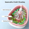 Portable Fruit And Vegetable Washer With Brush, Fruit Washing Bowl For Easy Cleaning