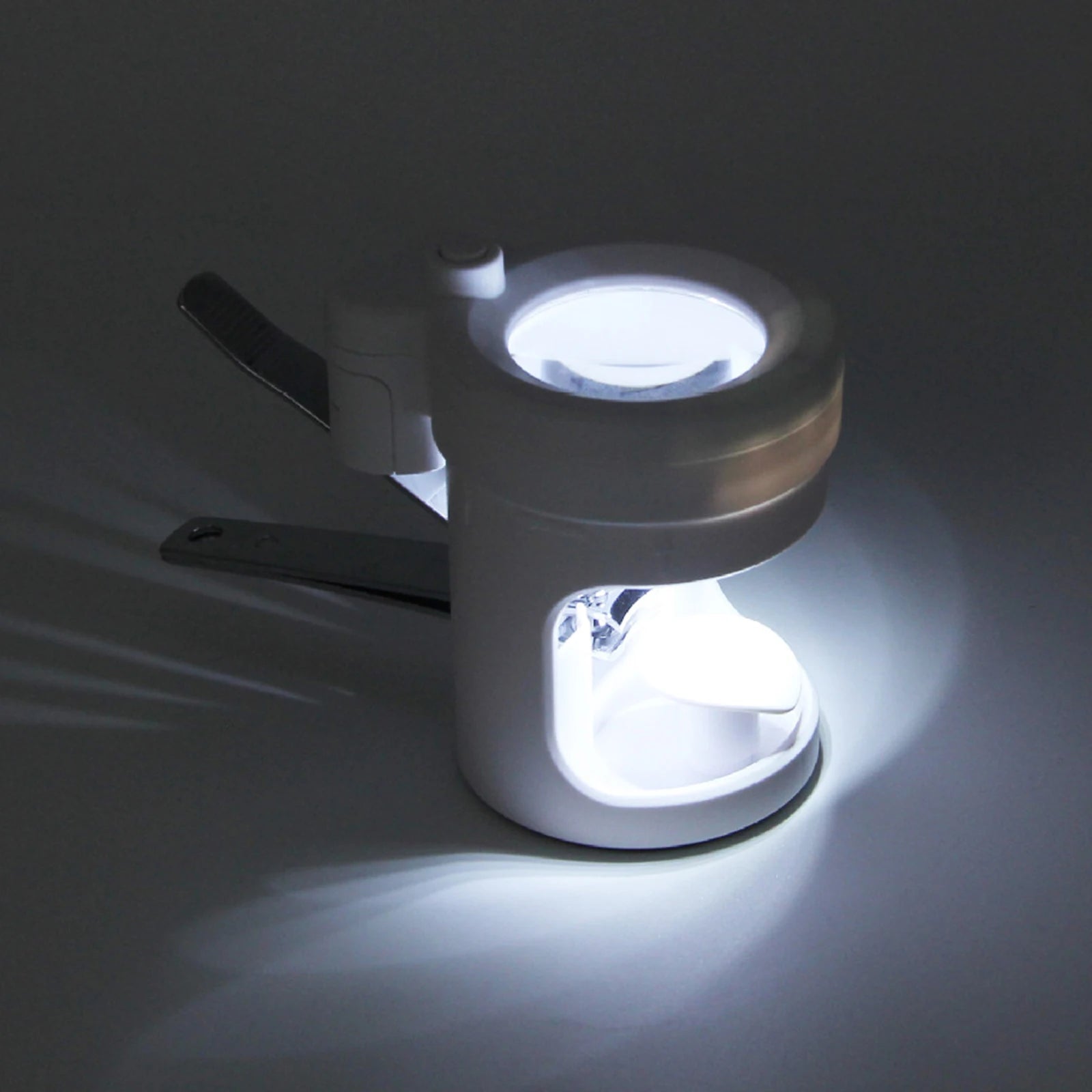 Nail Clipper with Magnifier and LED Light Stainless Steel Nail Trimmer Fingernail Toenail Trimmer for Seniors Elderly Gift