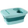 Foldable Footbath Massage Bucket Pedicure Bucket Folding Basin Foot Bowl Plastic Tub Spa Foot Bath Bathtub BXLP02