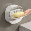 Luxury Bathroom Wall Mounted Soap Box with Lid – Waterproof ABS Holder - Clarify.pk