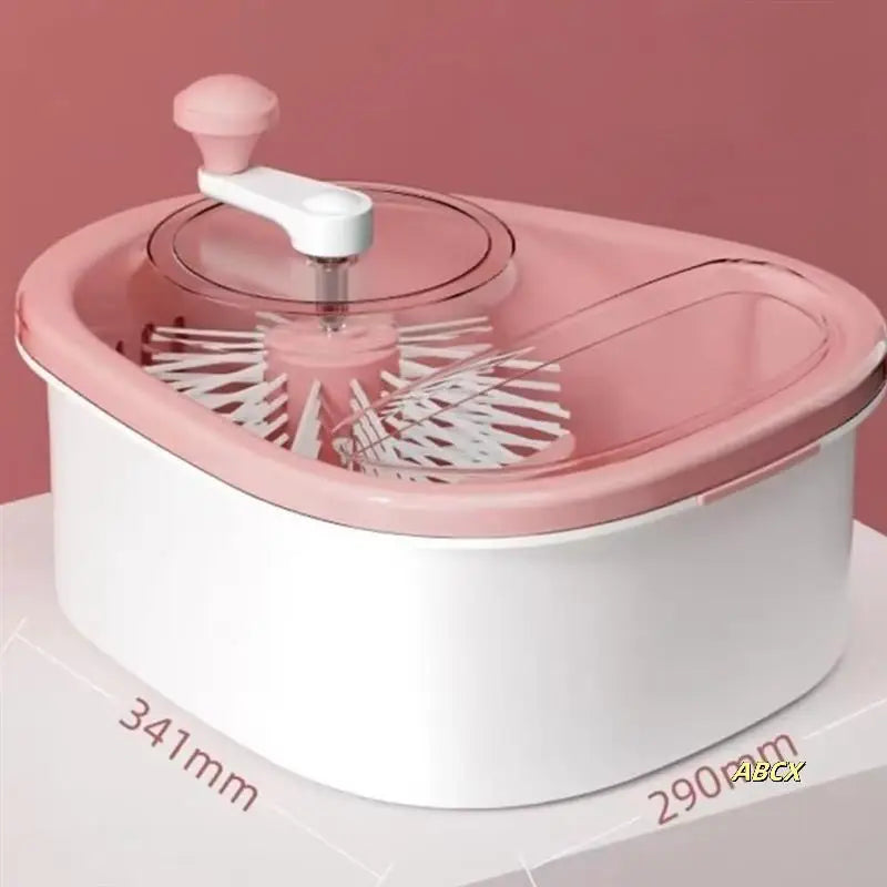 Portable Fruit And Vegetable Washer With Brush, Fruit Washing Bowl For Easy Cleaning