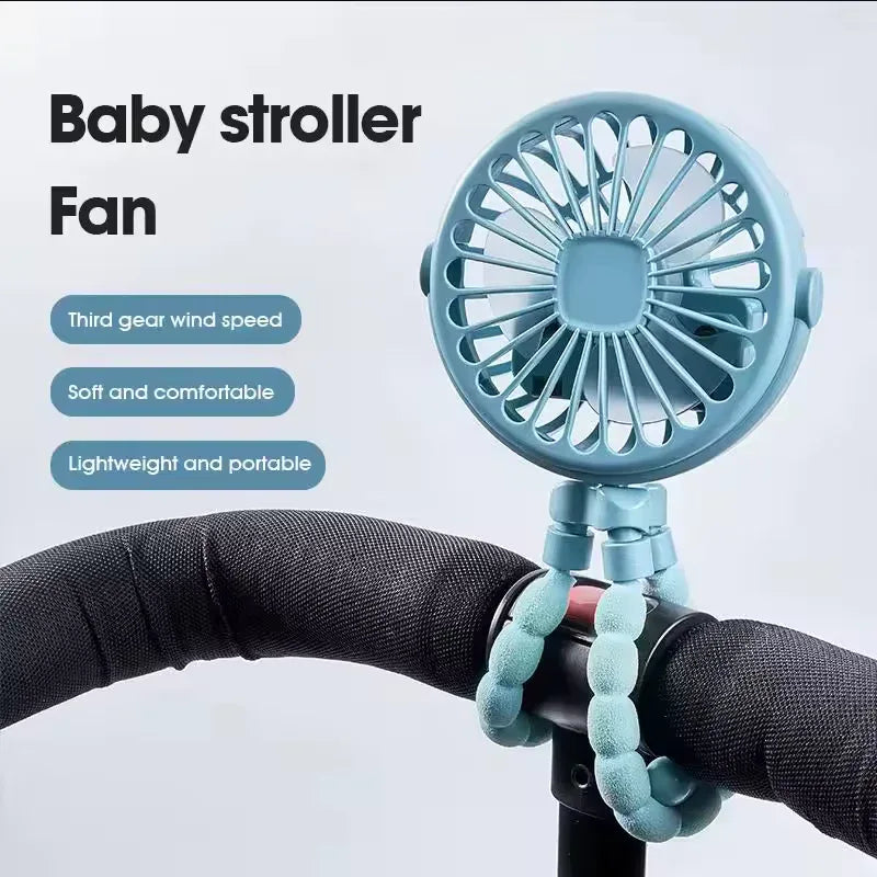 Tripod Style Hand Fan – Portable Rechargeable Cooling Fan - Clarify.pk
