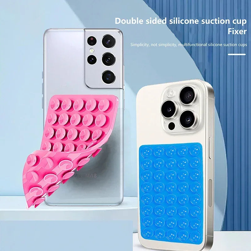 Double-Sided Silicone Suction Pad – Mobile Phone Holder - Clarify.pk