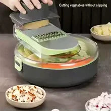 9-in-1 Vegetable Grinder & Cutter – Multifunctional Kitchen Tool - Clarify.pk