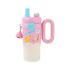 Large Cartoon Straw Cup – Insulated Water Bottle (Random Color) - Clarify.pk
