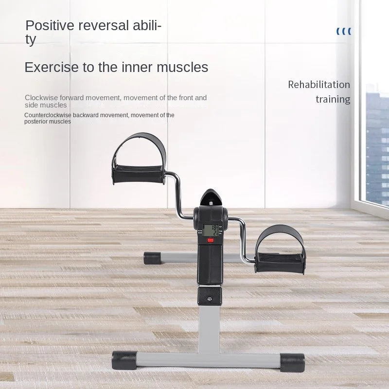 Chase Foldable Mini Exercise Bike With Display Step Machine Leg Trainer Under Table Bike Home Mini Stepper Exercise Machine