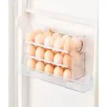 Egg Storage Box – Refrigerator Organizer & Fresh-Keeping Tray - Clarify.pk