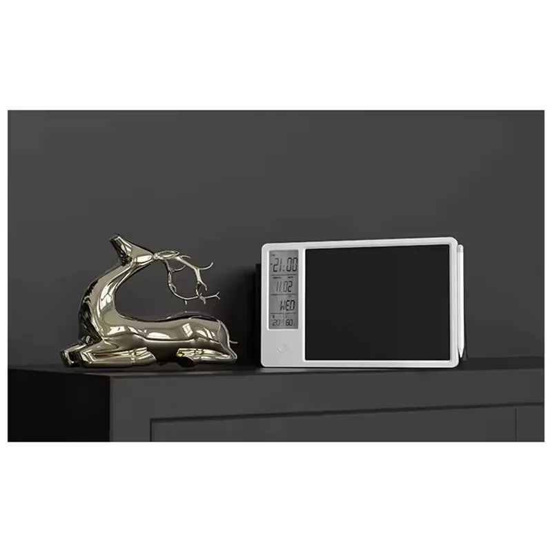 Desktop Writing Tablet with Clock & Temperature Display - Clarify.pk