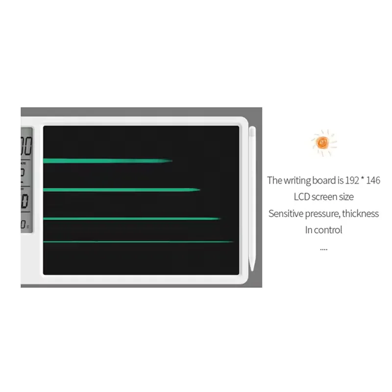 Desktop Writing Tablet with Clock & Temperature Display - Clarify.pk