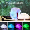LED Foldable Book Light Creative Wooden Luminous Book for Children Kids’Birthday Holiday Christmas Gift Rechargeable Night Lamp - Clarify.pk