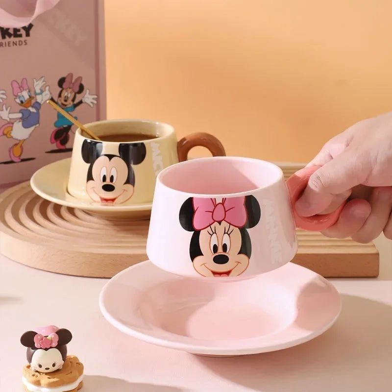 Disney Mickey Mouse Ceramic Coffee Cup & Saucer Set (Each) - Clarify.pk