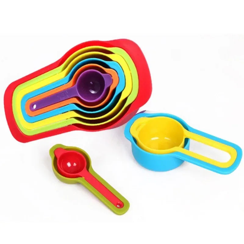 6-Piece Rainbow Measuring Spoons Set – Kitchen Utensils - Clarify.pk