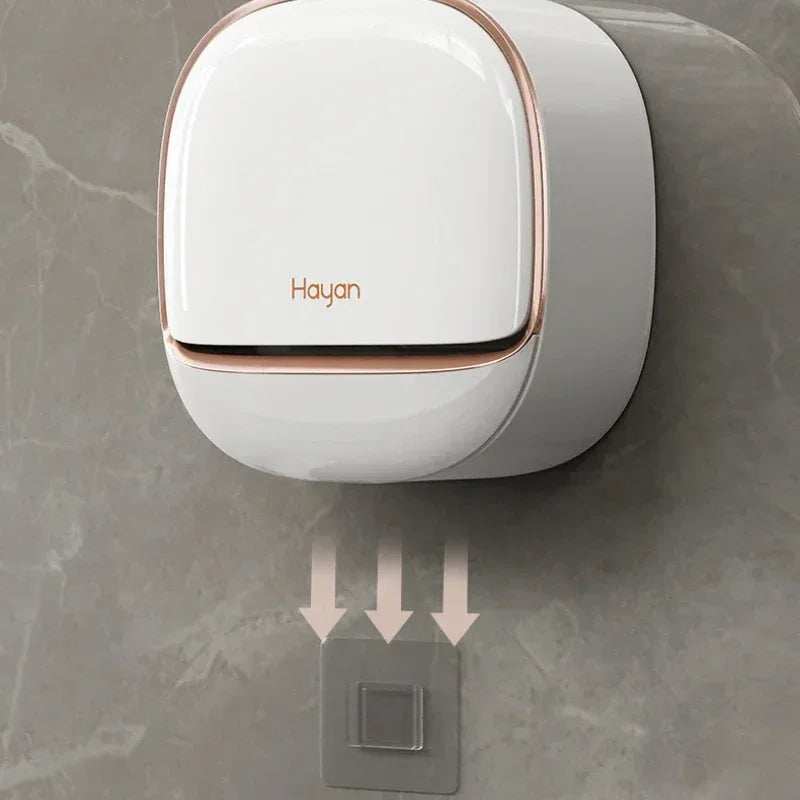 Luxury Bathroom Wall Mounted Soap Box with Lid – Waterproof ABS Holder - Clarify.pk