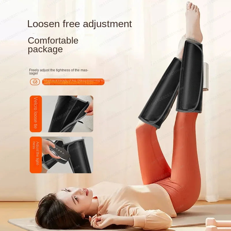 Heated leg massager for blood circulation and relaxation