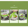 1 Pcs Rotating Drainage Basket, Hand Pressed Vegetable and Fruit Salad Rotating Cleaning and Dehydration Device for Storage