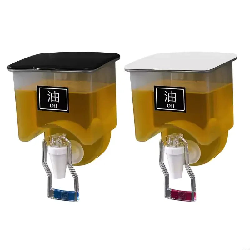 Wall-Mounted 650ml Oil Dispenser – Space-Saving Kitchen Storage Bottle - Clarify.pk