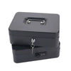 25CMx20CMx9CM Portable Money Box Password Style/Key Style Metal Cash Register Box Collection Box For Home Office Supermarket