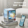 Aurora Box Projector Night Light Bluetooth Ambient Light with White Noise Stepless Dimming Beside Lamp for Bedroom Decor